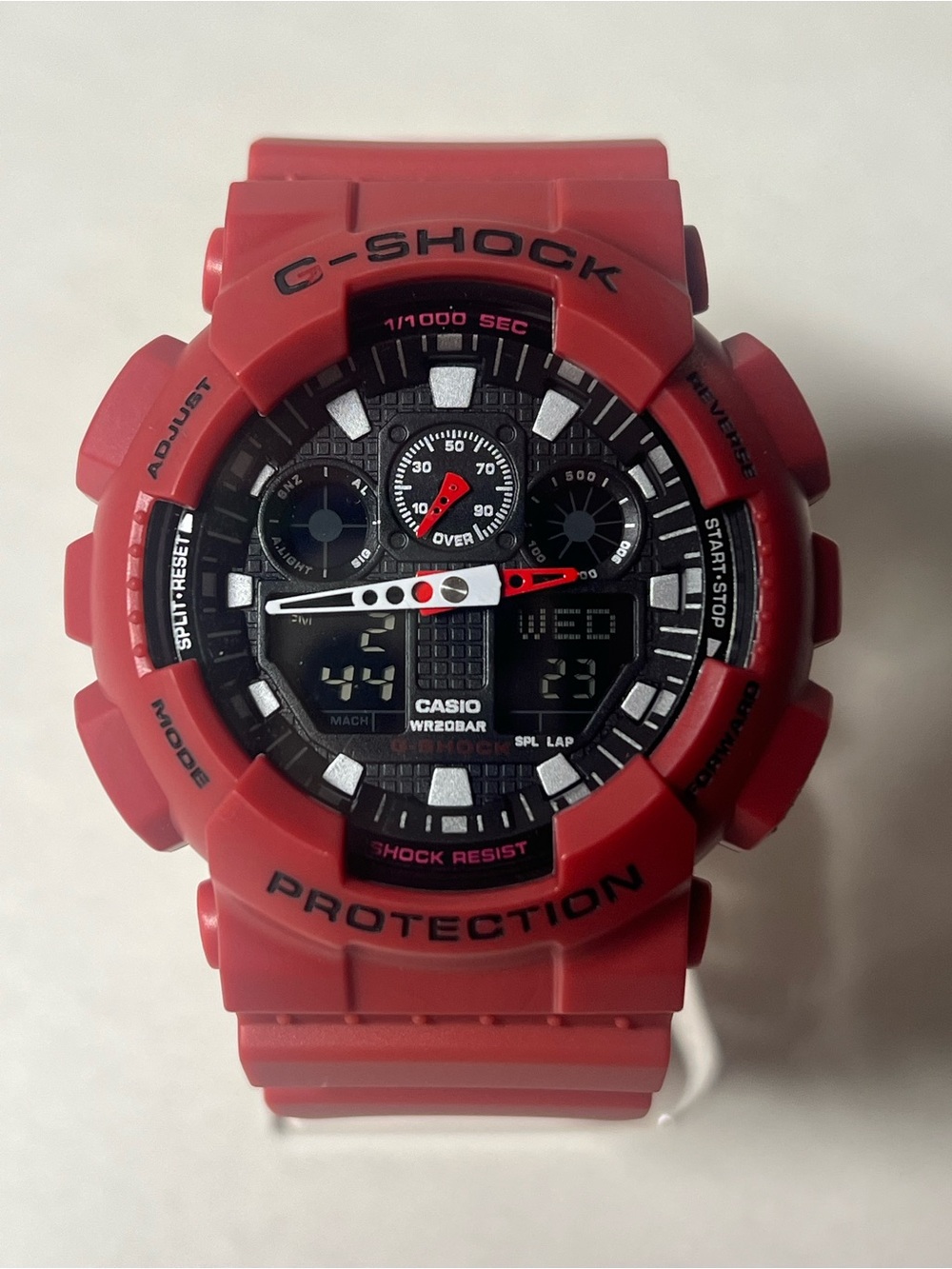 Casio G-Shock Men’s Watch Red Band with Black